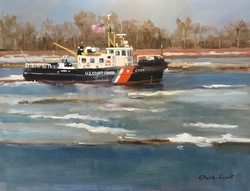 USCG Cutter Capstan breaking the ice … Now part of the Coast Guard permanent collectiona